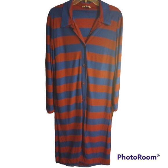 - Vintage long sleeve rugby shirt dress - Picture 3 of 12